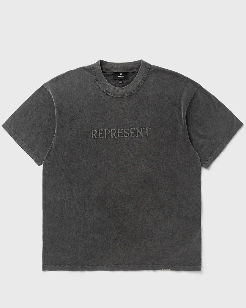 Majica Represent Clo Serif Logo Embroidered T-Shirt Črna | MLM100234-47