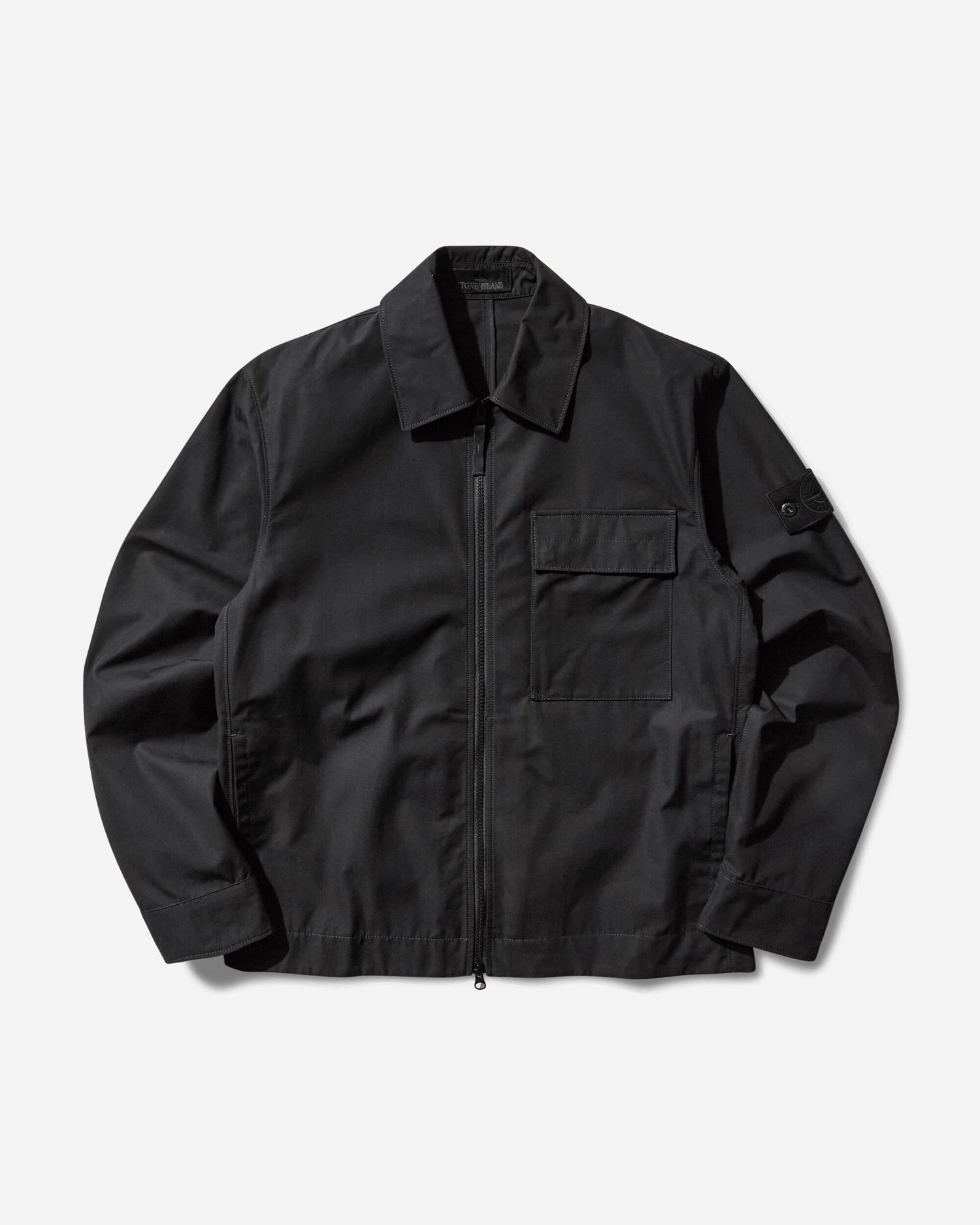 Srajce Stone Island Ghost Cotton Canvas Overshirt Črna | K2S15-1200018-S00F1 V0029, 1