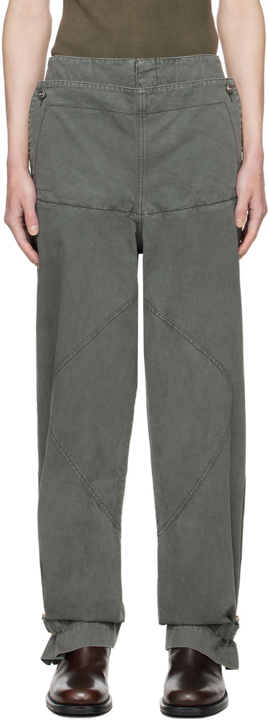 Hlače Dion Lee Shell Trousers Siva | C2175PS24, 0