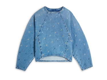 Pulover AXEL ARIGATO Daisy Script A Sweatshirt Modra | A2162001, 0