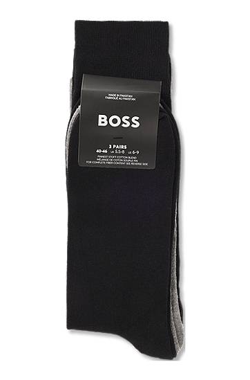 Nogavice BOSS Three pairs of regular-length logo socks Večbarvna | 50547840, 1