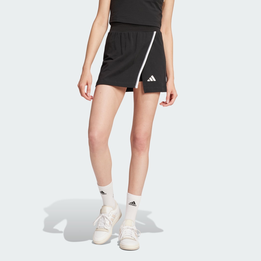 Krila adidas Performance Essentials Color-Pop Cotton Wrap Skort Črna | JG6213, 0