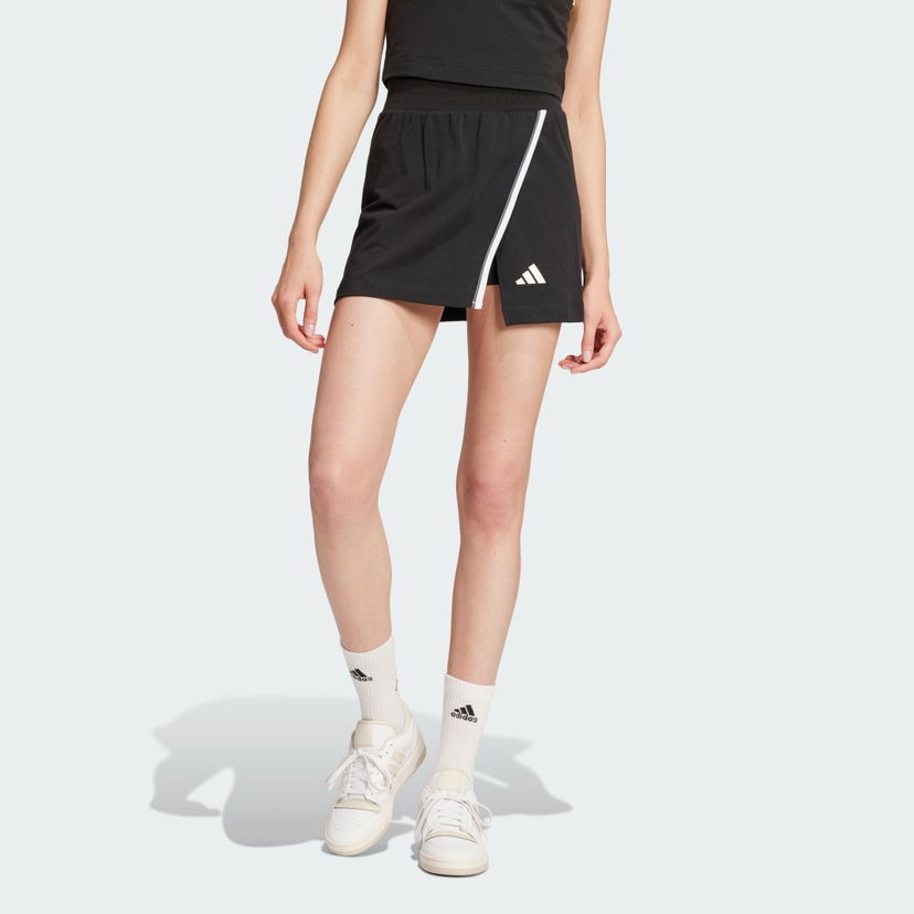 Krila adidas Performance Essentials Color-Pop Cotton Wrap Skort Črna | JG6213