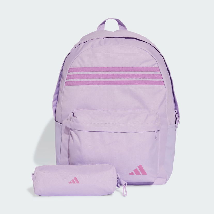 Nahrbtnik adidas Performance 3-Stripes Backpack with Pencil Case Lila | JZ3322