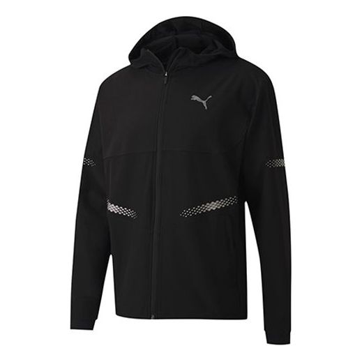 Vetrovka Puma Runner ID Hooded Jacket Črna | 519382-01