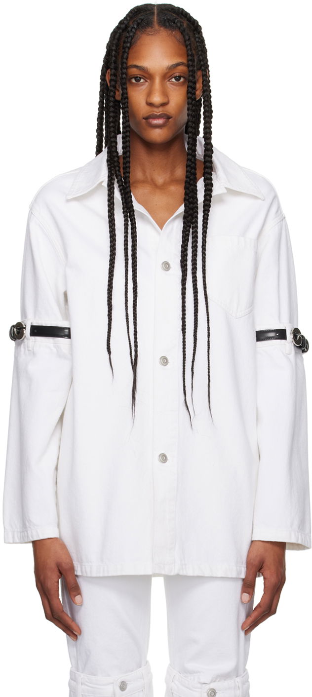 Srajce Coperni Coperni Denim Shirt Bela | COPCH36251