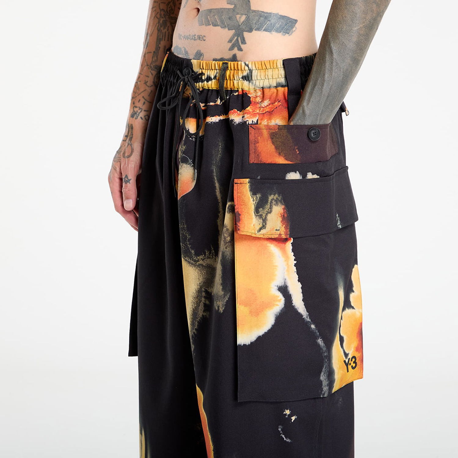 Cargo hlače Y-3 Y-3 Aop Cargo Pants Črna | KA9630, 1