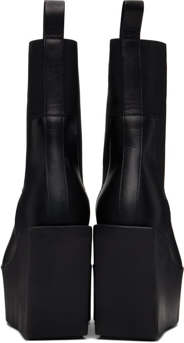 Oblačila Rick Owens Rick Owens Hollywood Sliver Platform Beatle Boots Črna | RP01E7851 LOO, 1