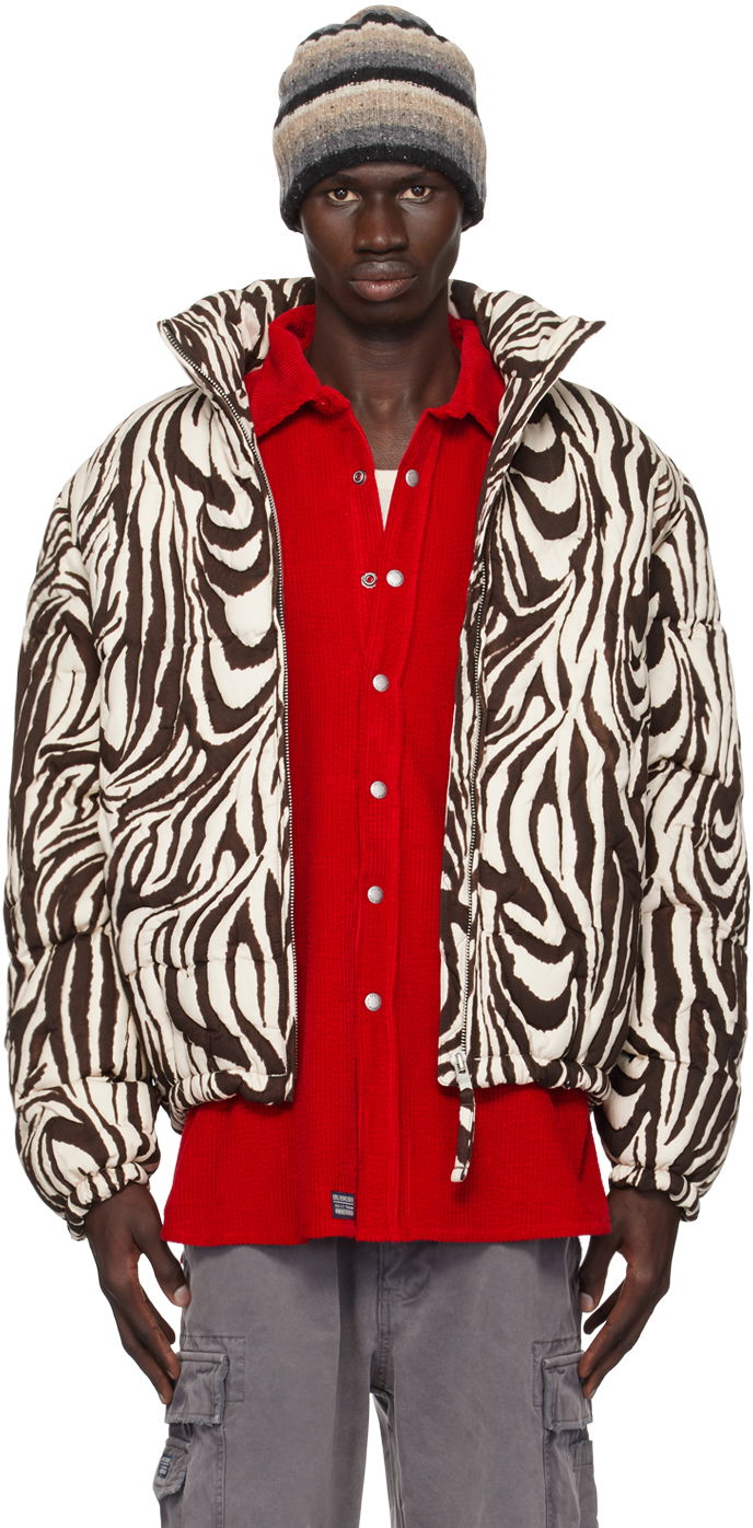 Puhovka ERL ERL Zebra Quilted Puffer Črna | ERL09C002, 0