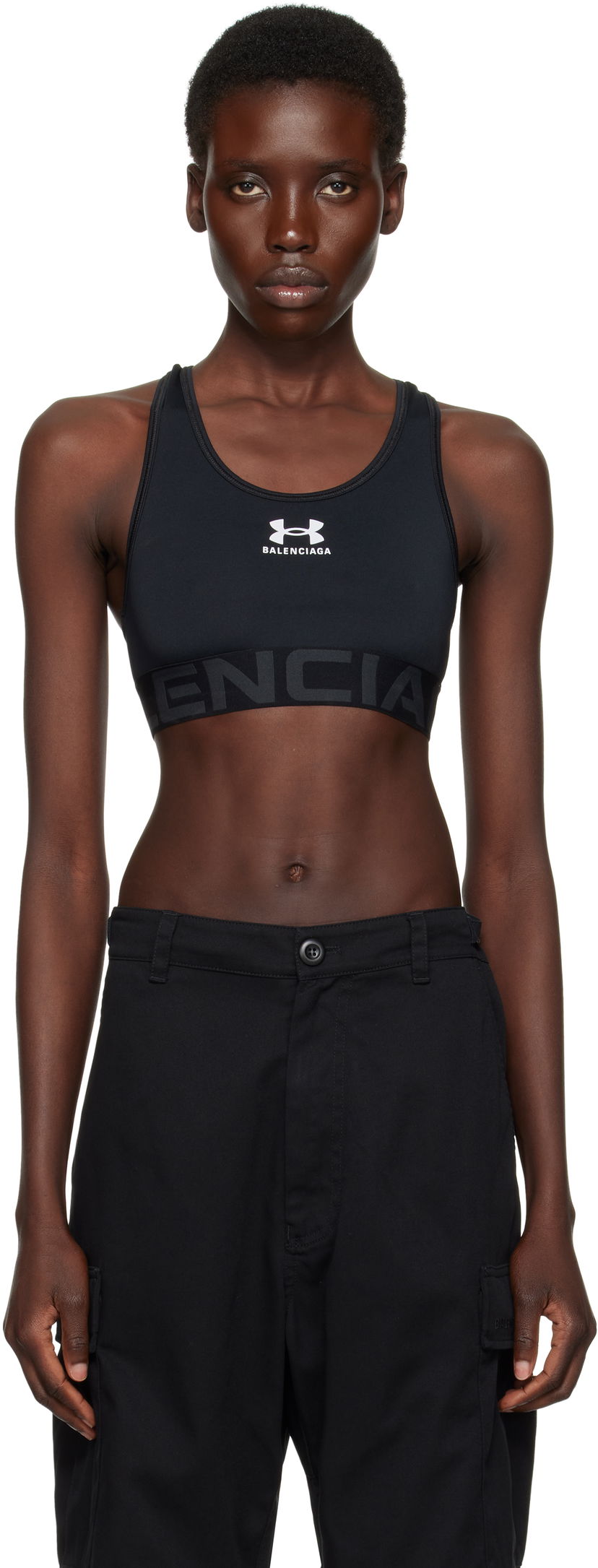 Modrček Balenciaga Balenciaga Under Armour Edition Sports Bra Črna | 814297 4E9B3