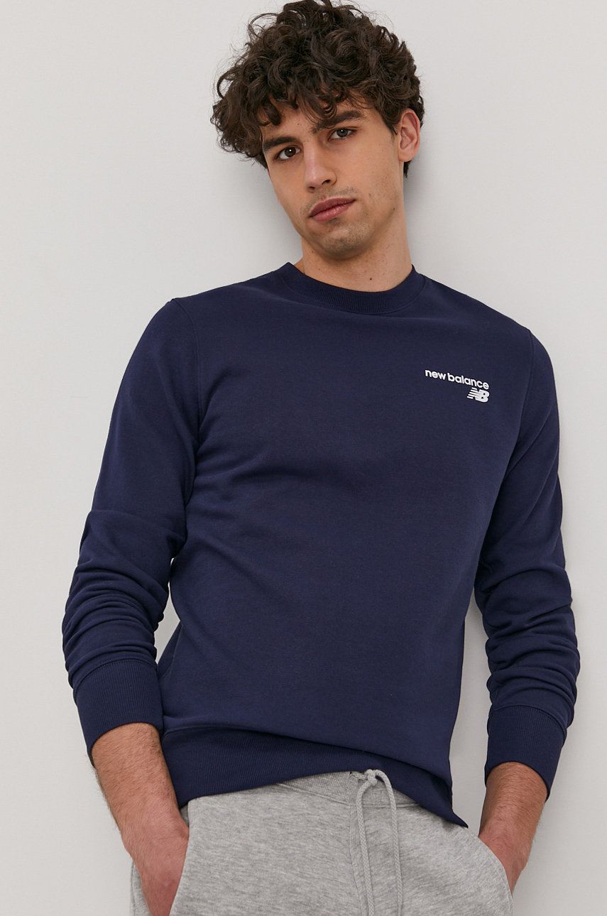 Pulover New Balance Crewneck Sweatshirt Mornarica | MT03911PGM, 0