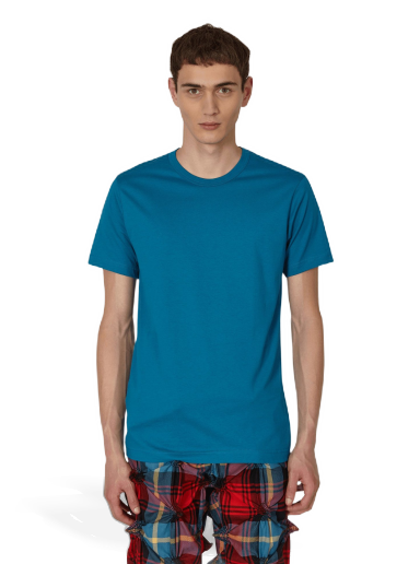 Majica Comme des Garçons Rear Logo T-Shirt Modra | FJ-T016-W22 1