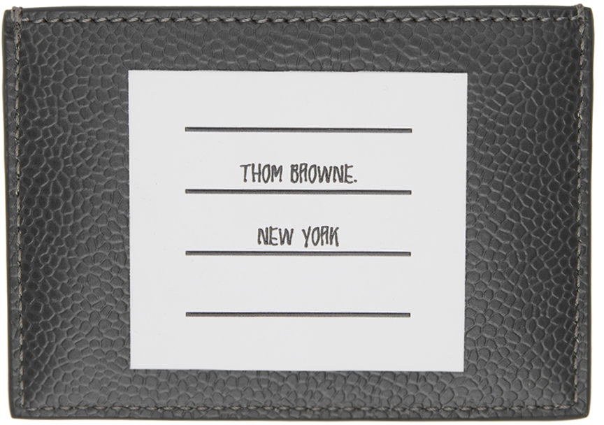 Denarnica Thom Browne Thom Browne Monogram Card Holder Siva | MAW253A-07557, 1