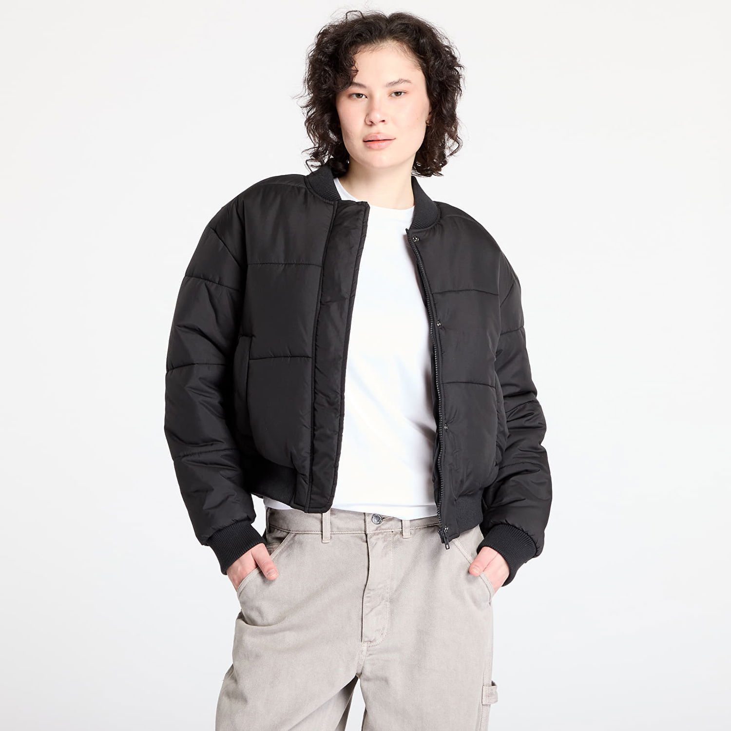 Puhovka Urban Classics Puffer Jacket Črna | TB6152-00007, 0