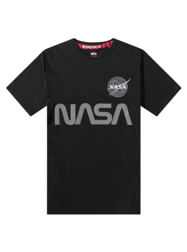 Majica Alpha Industries NASA Reflective Tee Črna | 178501-03