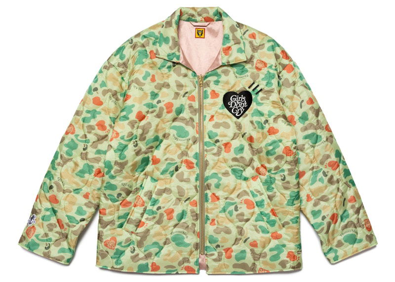 Bomber jakna Human Made Girls Don't Cry Heart Camo Print Jacket Zelena | XX25JK004