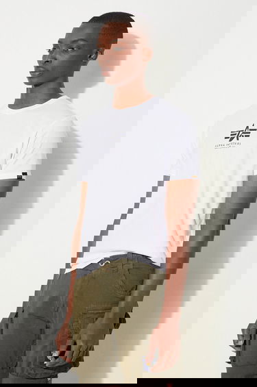 Majica Alpha Industries Tee Bela | 118533.09, 3