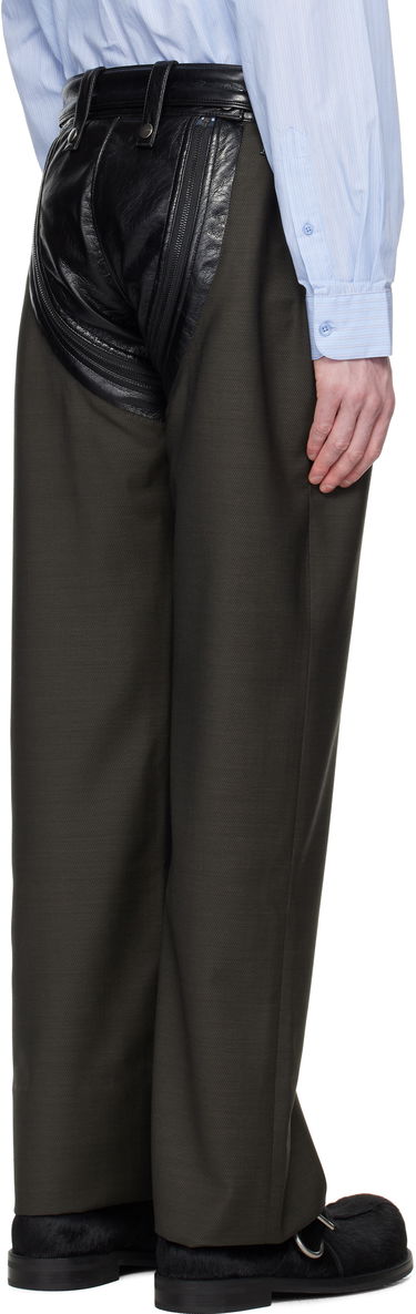 Cargo hlače Martine Rose Martine Rose Zip Chap Tailored Trousers Zelena | 360WT10414, 2