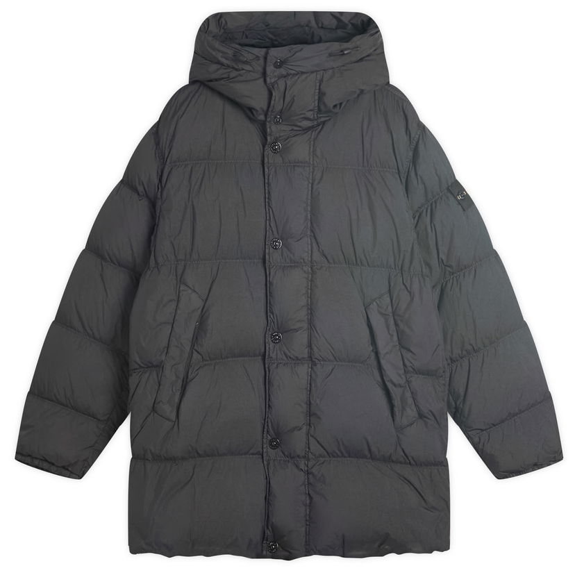 Parka Stone Island Crinkle Reps Nylon Down Parka Jacket, Size Large Črna | K2S154100012-V0029