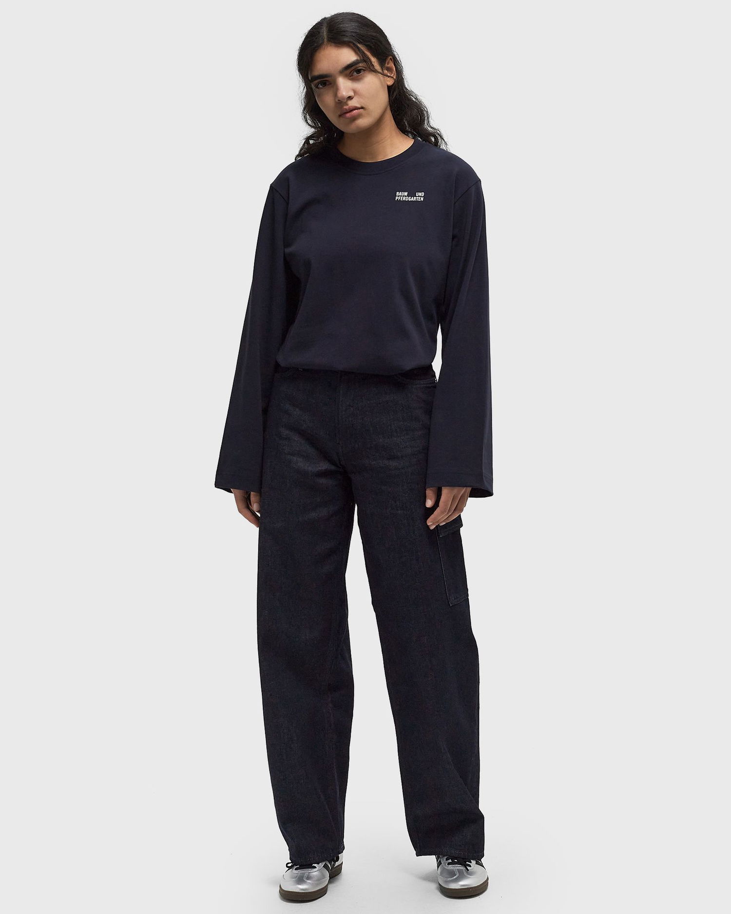 Cargo hlače Samsoe Samsoe Samsøe & Samsøe Saharper Cargo Jeans, Size M Mornarica | F24400199-RAWTECH, 1