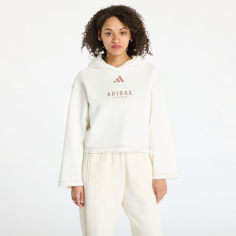 Pulover adidas Originals All Szn Loose Graphic Hoodie Bela | JJ4517