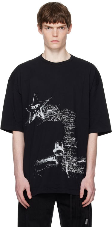 Majica Ann Demeulemeester Ann Demeulemeester Dieter Sketchbook Graphic T-Shirt Črna | B0012878-FA206-099, 0