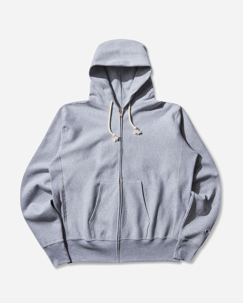 Pulover Champion Made in USA Reverse Weave Zipped Hoodie Siva | 221583 X070