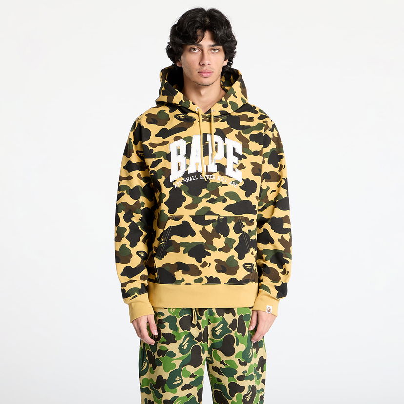 Pulover BAPE Camo Pullover Hoodie Rumena | 001PPK801008M YEL