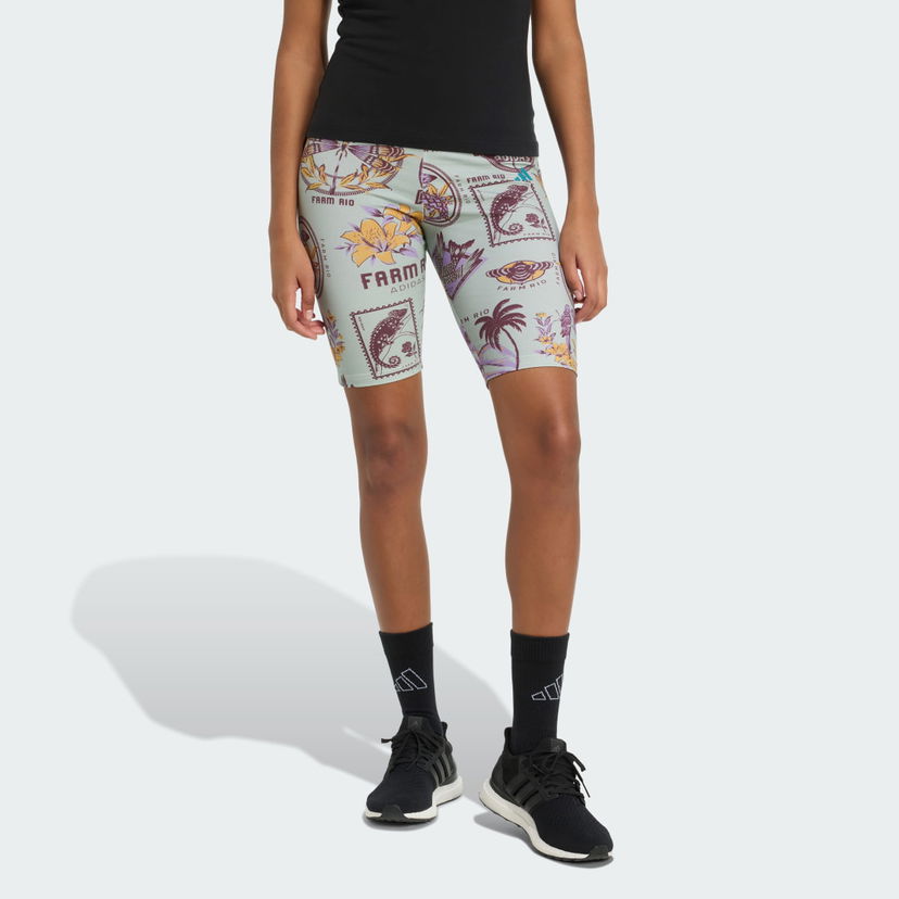 Kratke hlače adidas Performance adidas x Farm Rio Bike Shorts Zelena | JM8345