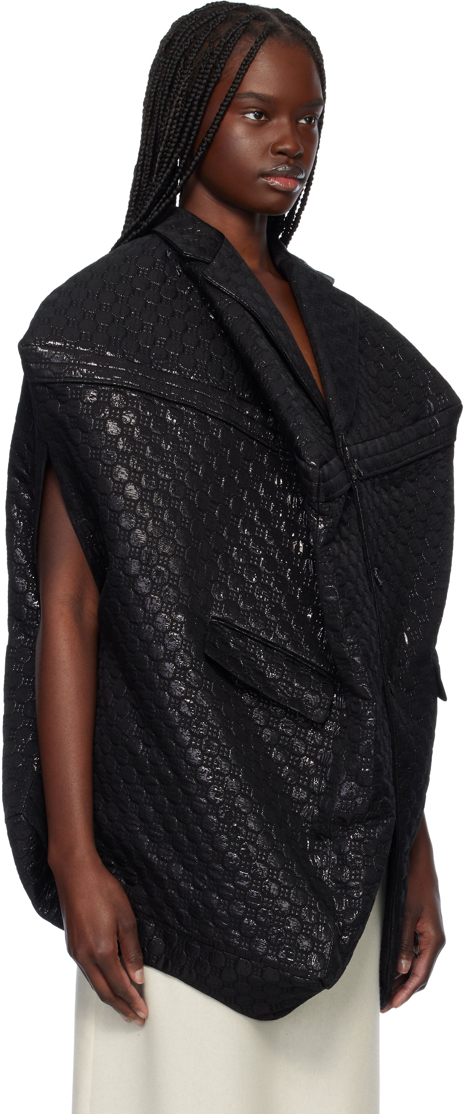 Telovnik Comme des Garçons Comme des Garçons Lame Floating Weave Vest Črna | GO-J027-051-1, 1
