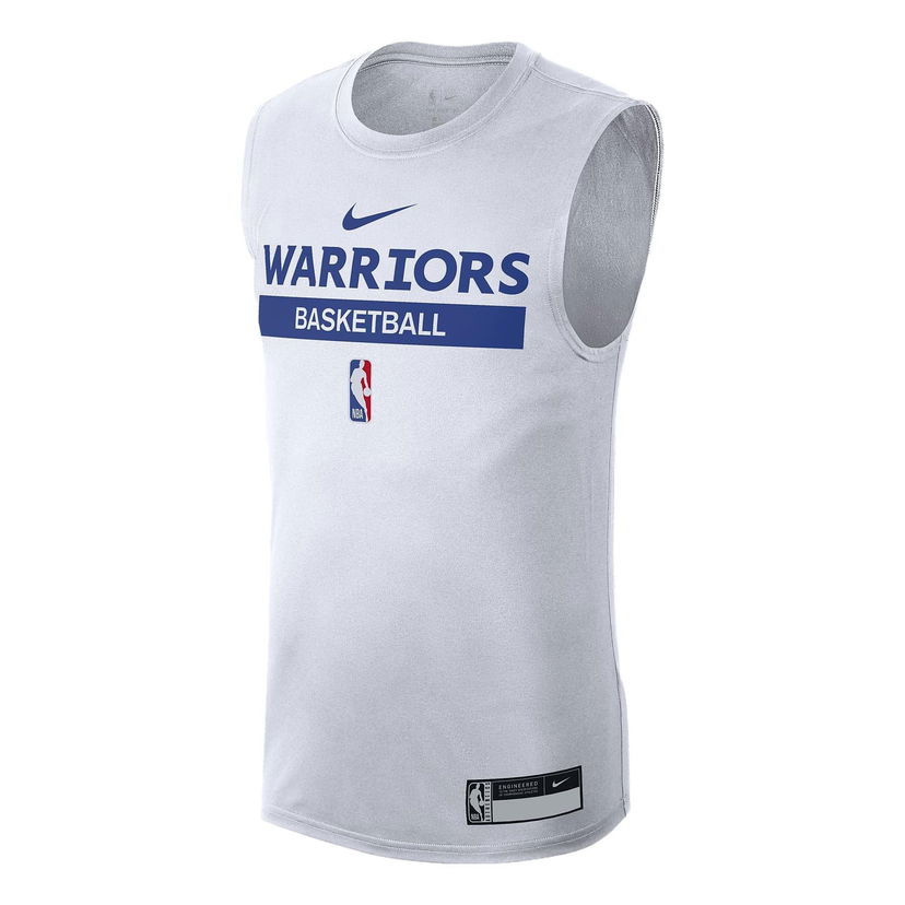 Majica brez rokavov Nike Golden State Warriors Sleeveless Practice T-Shirt Bela | DR6765-100