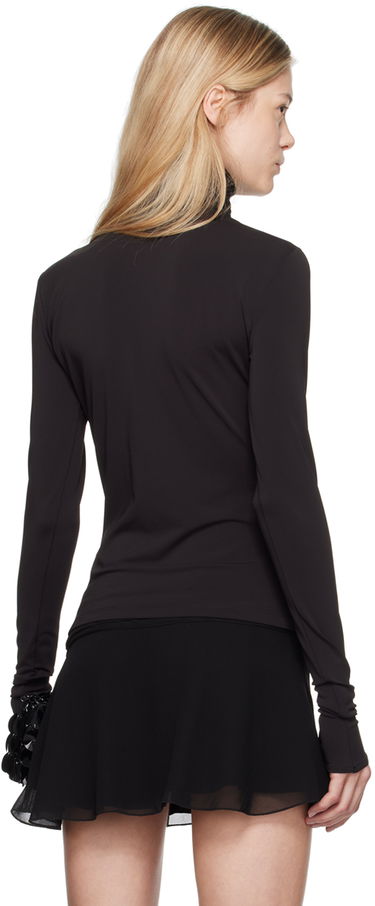 Krila Blumarine Blumarine Cowl Neck Long Sleeve Top Črna | A422C286A, 2