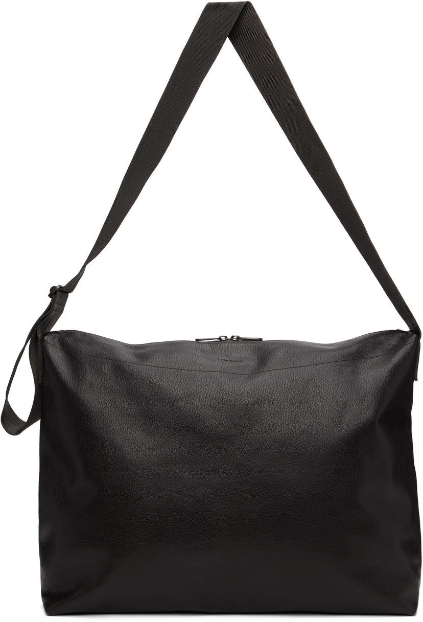 Torba za čez ramo LEMAIRE Lemaire Large Folio Bag Črna | BG0165 LL0138