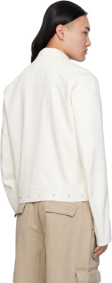 Jakna MISBHV MISBHV Star Slim Denim Jacket Bela | 250M406, 2