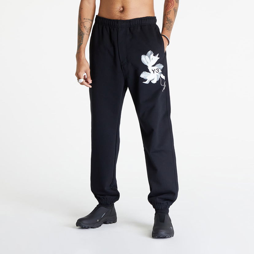 Trenirka Y-3 Graphic French Terry Pants UNISEX Črna | IN4339