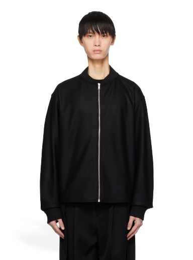 Jakna Jil Sander Zip Jacket Črna | J22HG0102_J40045