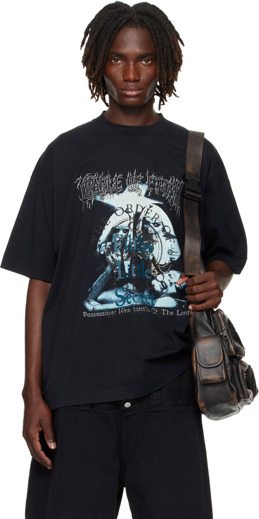 Majica VETEMENTS VETEMENTS Cradle of Filth 'Filthy Secret' Oversized T-Shirt Črna | UCF76TR600B