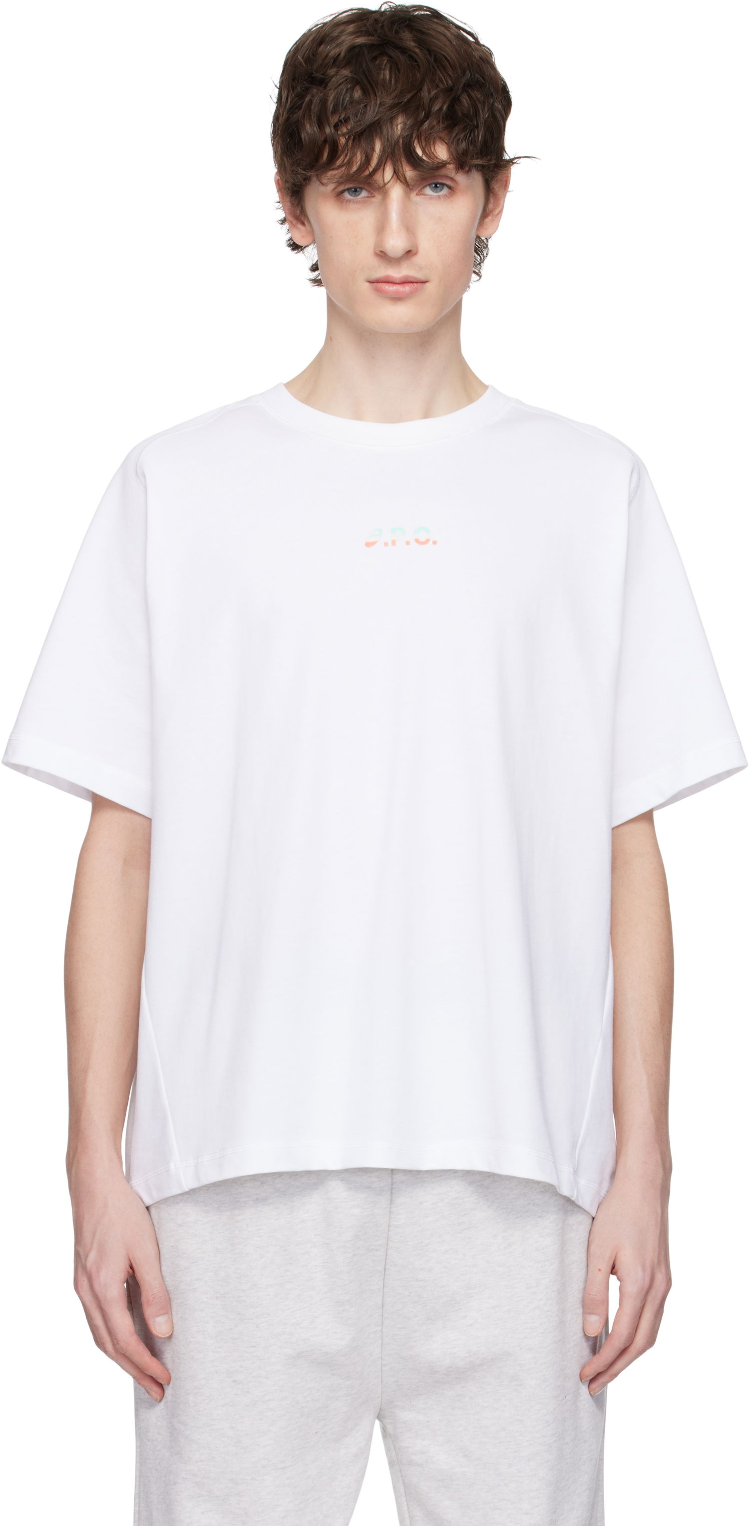 Majica A.P.C. A.P.C. ASICS Edition Wind T-Shirt Bela | COEAV-H26453, 0
