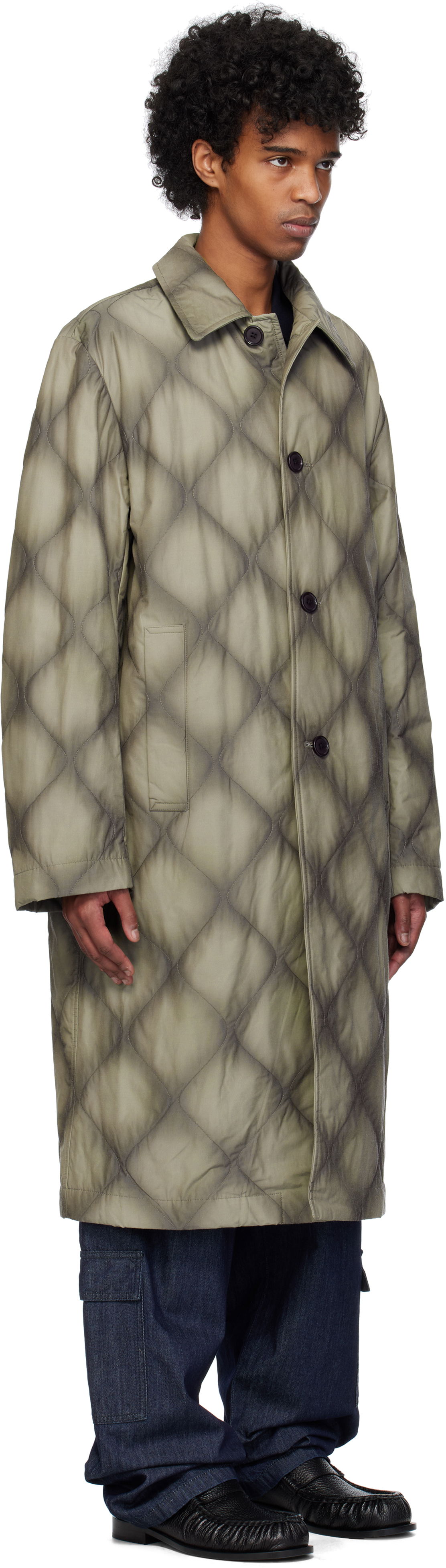 Dežni plašč Dries Van Noten Dries Van Noten Duck Canvas Coat Zelena | 251-020231-1026, 1