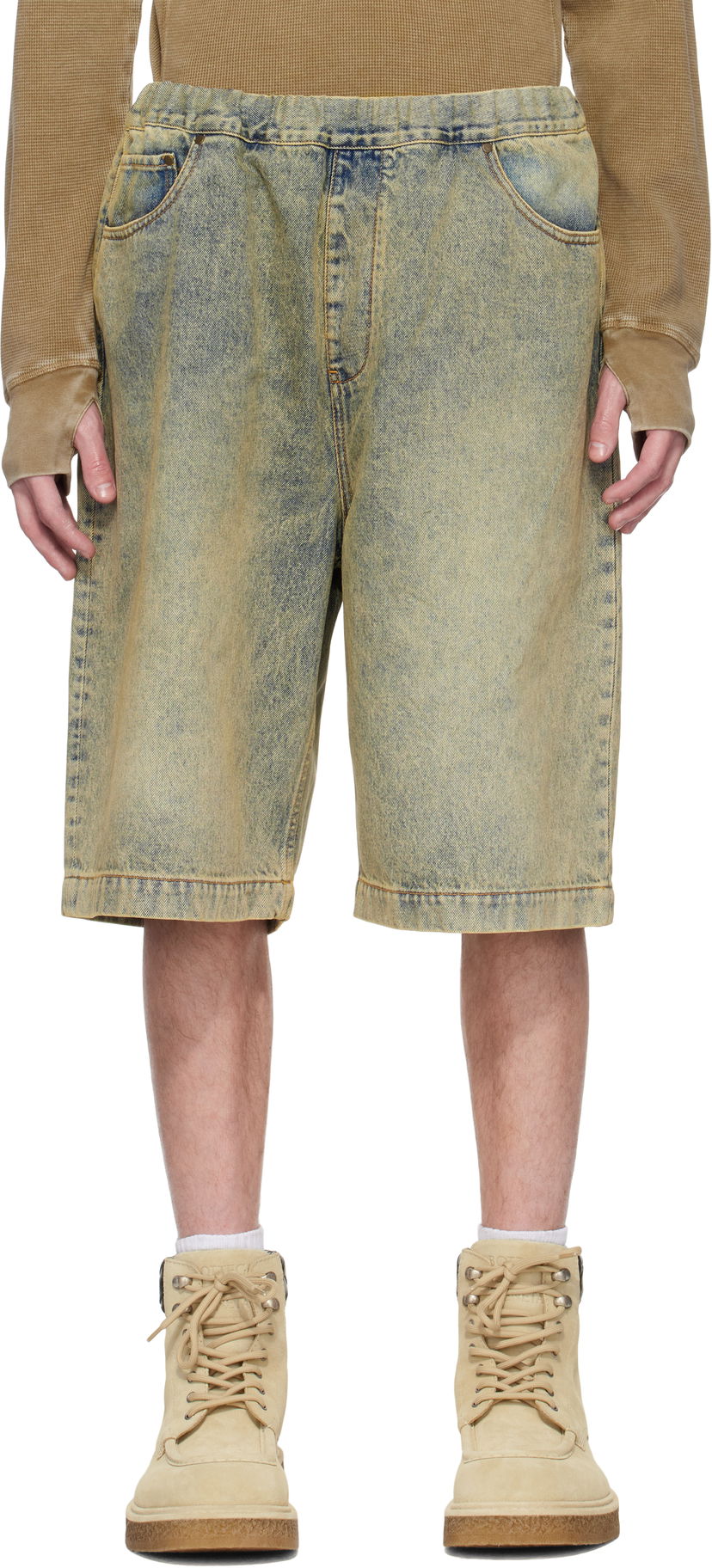 Kratke hlače Entire Studios Entire Studios Spar Denim Shorts Rumena | ESU-S25-11008-SW