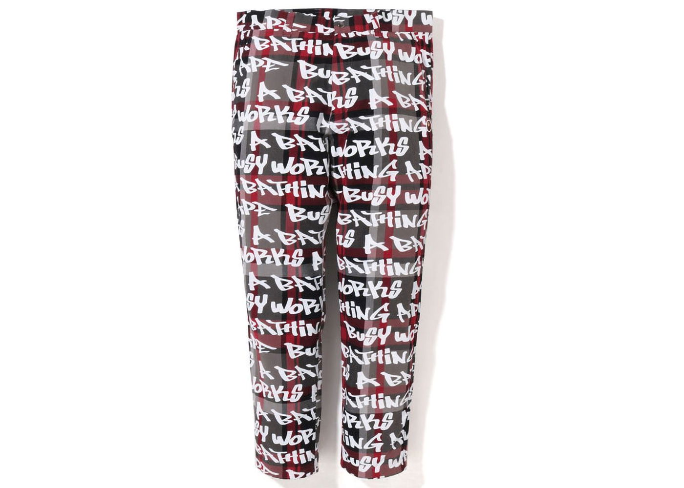 Trenirka BAPE Graffiti Check One Point Relaxed Fit Pants Večbarvna | 1I80-152-015, 0