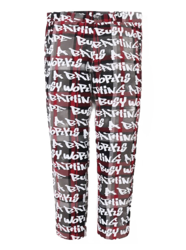 Trenirka BAPE Graffiti Check One Point Relaxed Fit Pants Večbarvna | 1I80-152-015