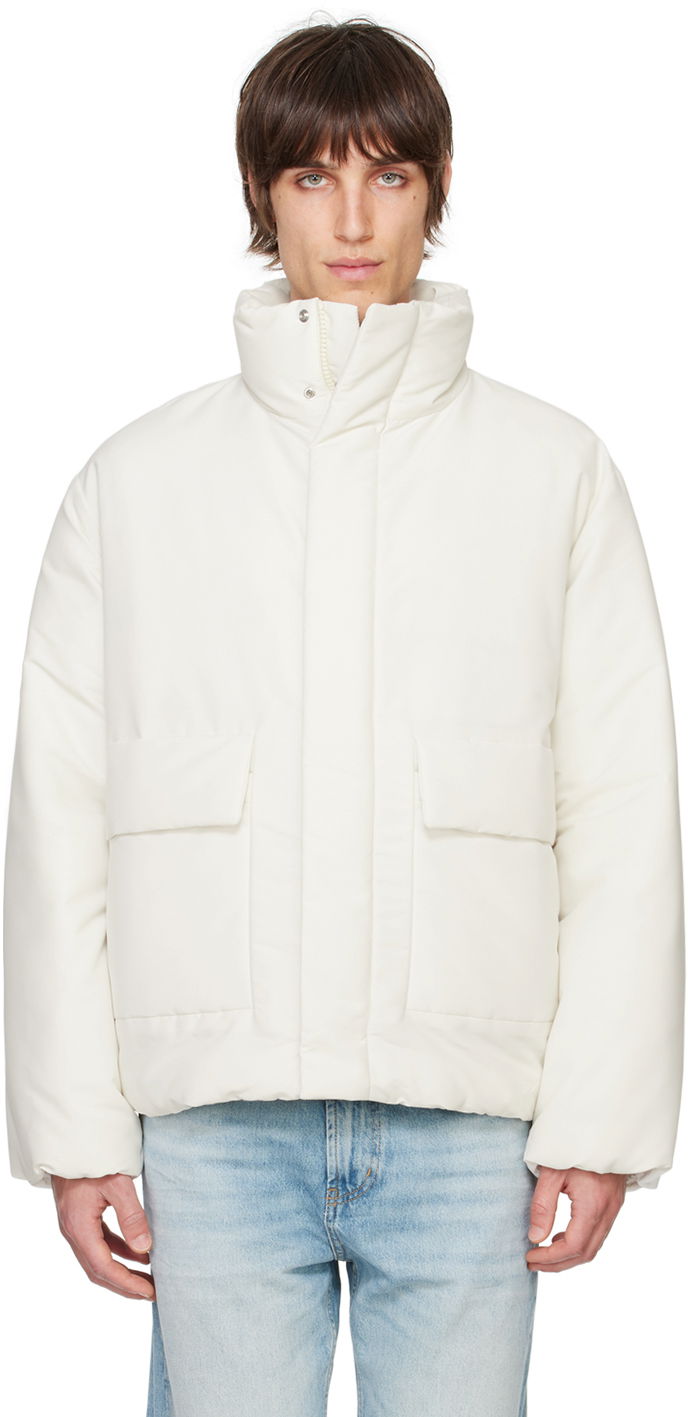Puhovka BOSS Taffeta Down Jacket Bela | 50521454