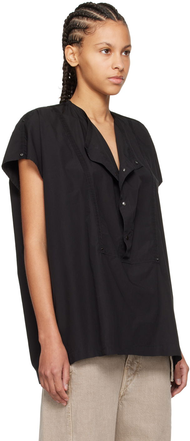 Majica brez rokavov LEMAIRE Cap Sleeve Blouse Črna | TO1185 LF1218, 1