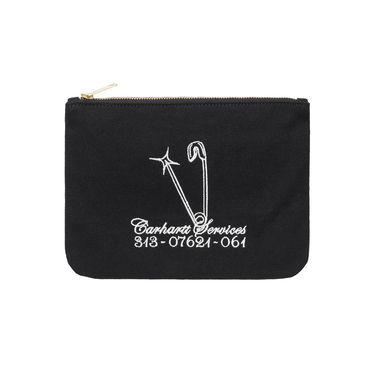 Denarnica Carhartt WIP Canvas Graphic Zip Wallet Črna | I033096_25V_XX, 0