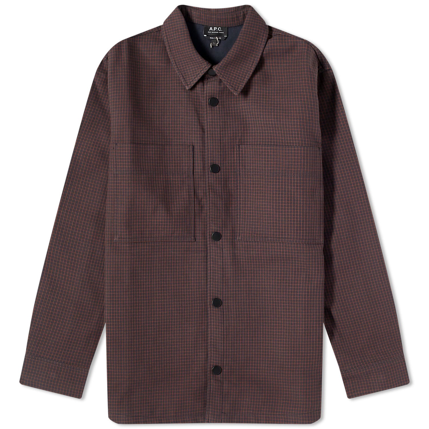 Jakna A.P.C. Tibor Check Work Jacket Mornarica | COGEH-H02847-IAK, 0
