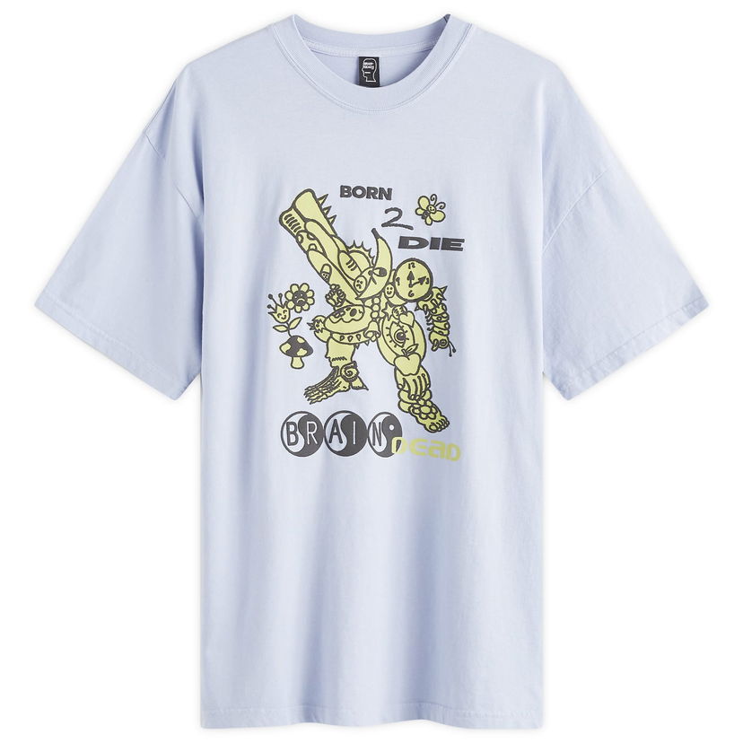Majica Brain Dead Born 2 Die T-Shirt Modra | F24T00004083-PERI