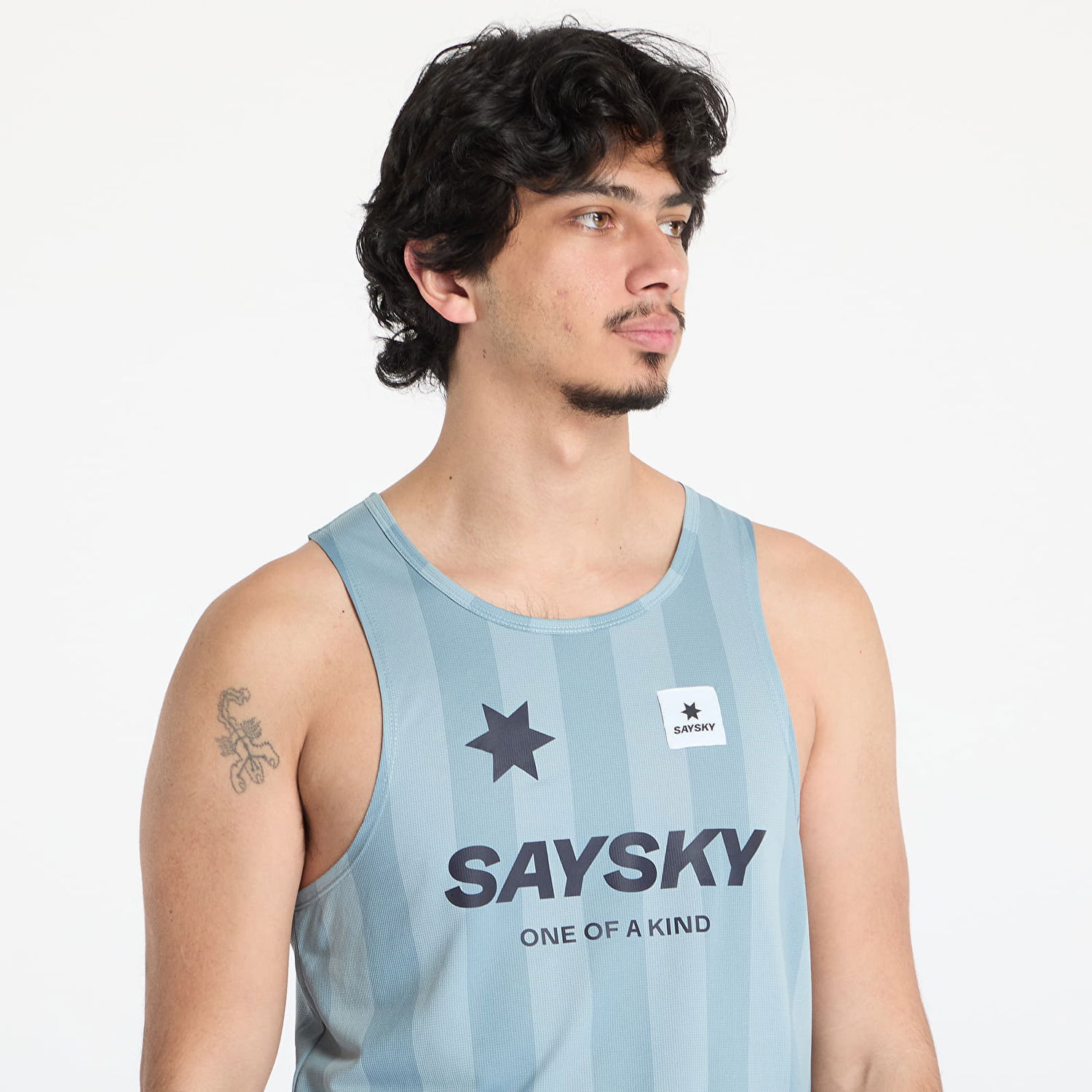 Majica brez rokavov Saysky SAYSKY Stripe Combat Singlet Top Modra | NMRSI31C007, 1