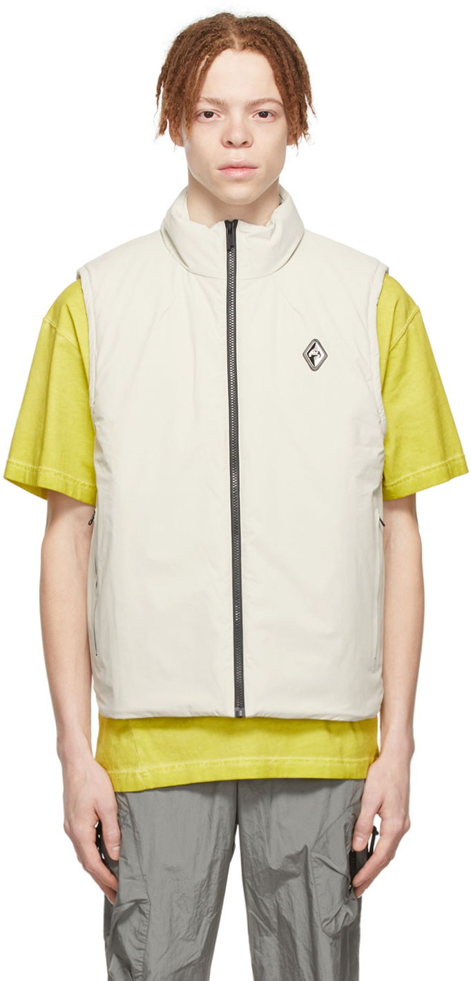 Telovnik A-COLD-WALL* Light Insulated Nylon Vest Bela | ACWMO092