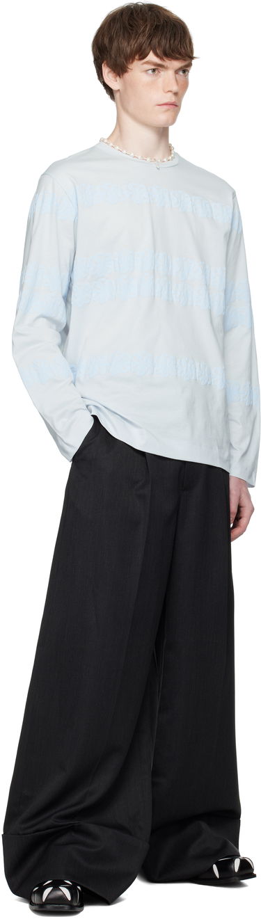 Majica Simone Rocha Simone Rocha Daisy Chain Print Long Sleeve T-shirt Modra | 5194P47P48-M 0569, 3